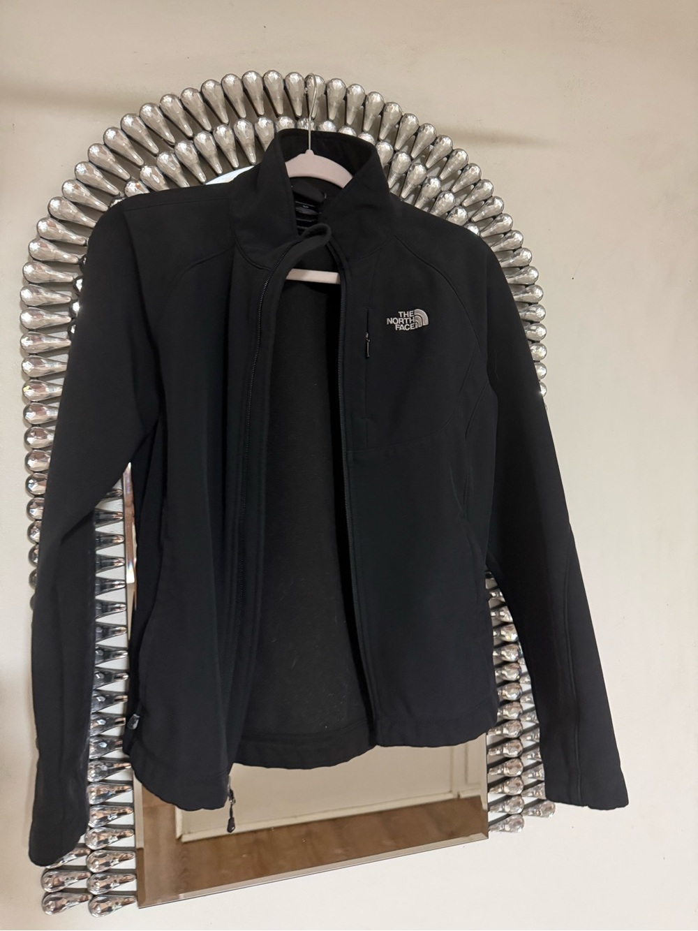 The North Face Women's Black Softshell Jacket with Chest Logo